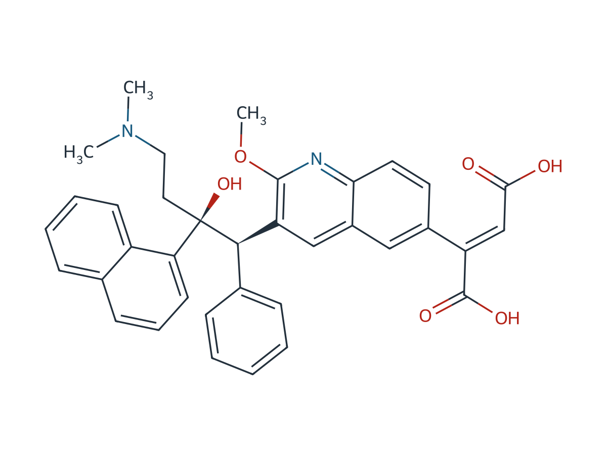 Bedaquiline fumarate light degradation impurity chemical structure