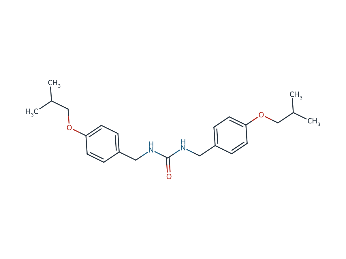 1,3-Bis(4-isobutoxybenzyl)urea chemical structure