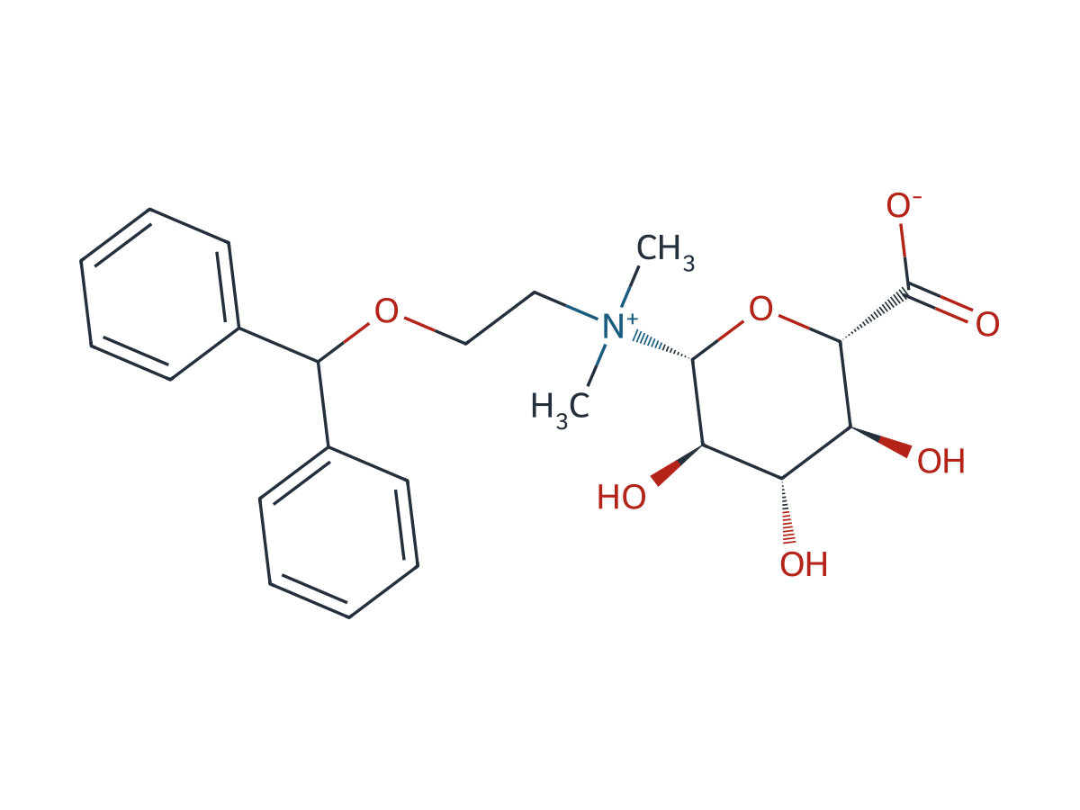 Diphenhydramine N-Glucuronide chemical structure
