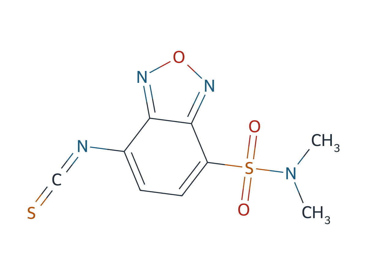 DBD-NCS[=4-(N,N-Dimethylaminosulfonyl)-7-isothiocyanato-2,1,3-benzoxadiazole] [for HPLC Labeling and Edman Degradation] chemical structure