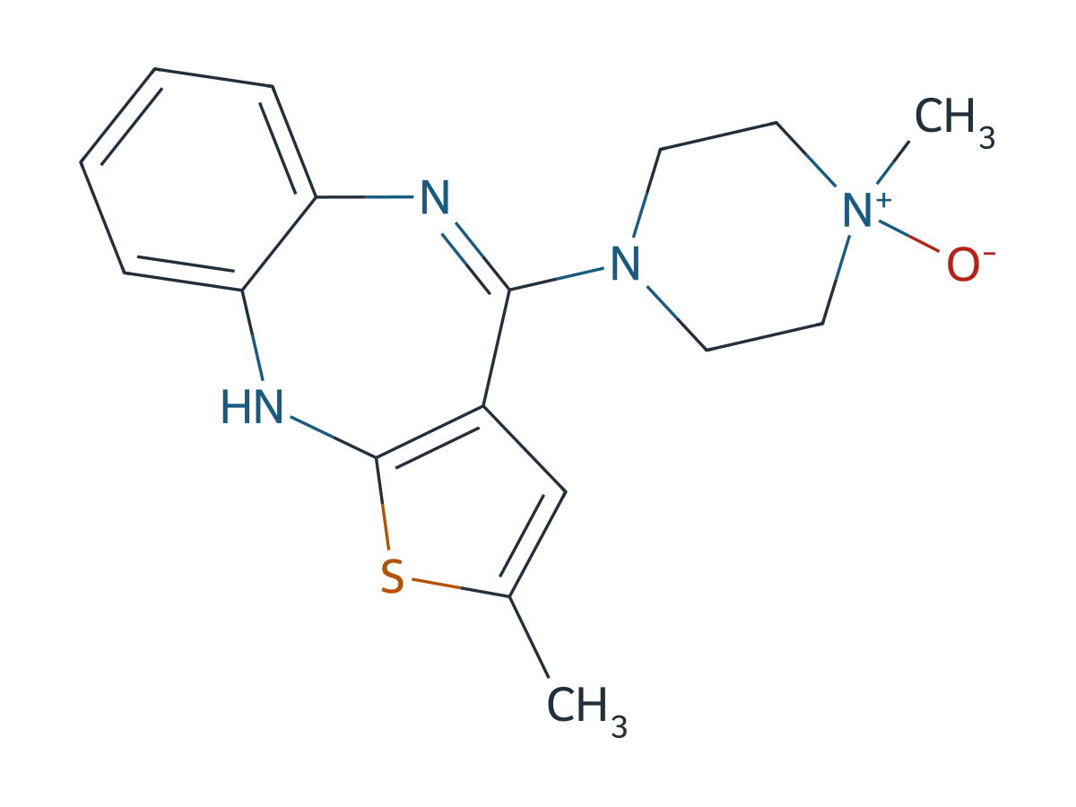 Olanzapine EP Impurity D (Olanzapine USP Related Compound C, Olanzapine N-Oxide (Piperazine N1-Oxide)) chemical structure