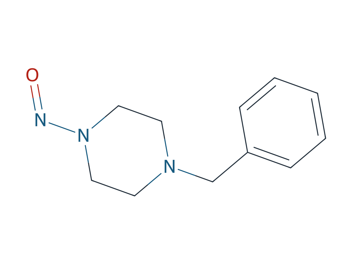 1-Benzyl-4-nitrosopiperazine chemical structure