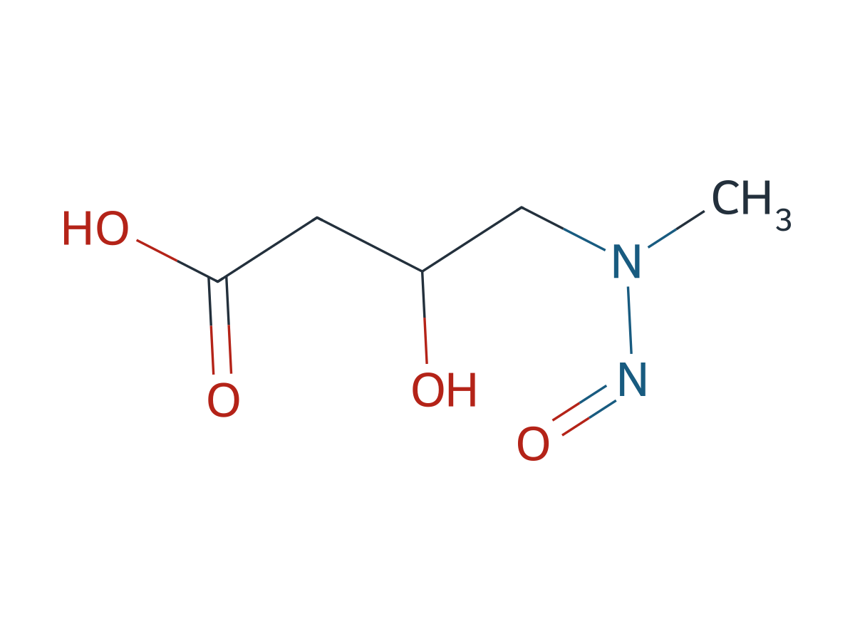 3-Hydroxy-4-(methylnitrosoamino)butanoic acid chemical structure