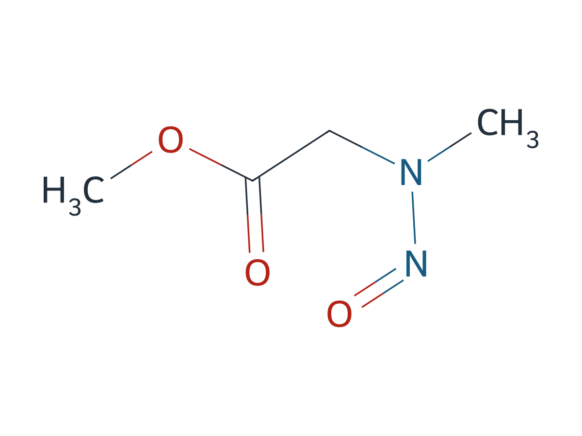 N-Nitroso Sarcosine Methyl Ester chemical structure
