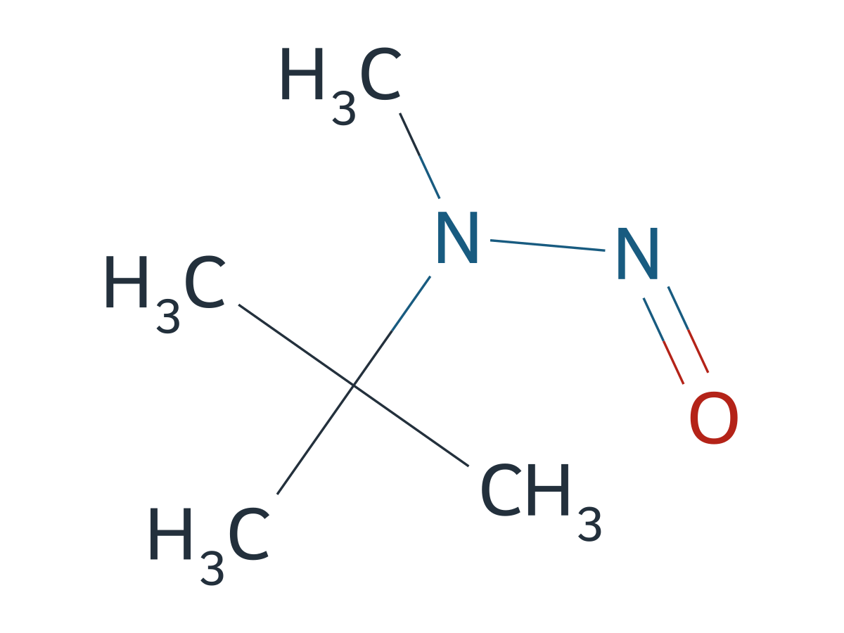 N-Nitroso-methyl-tertbutyl-amine chemical structure