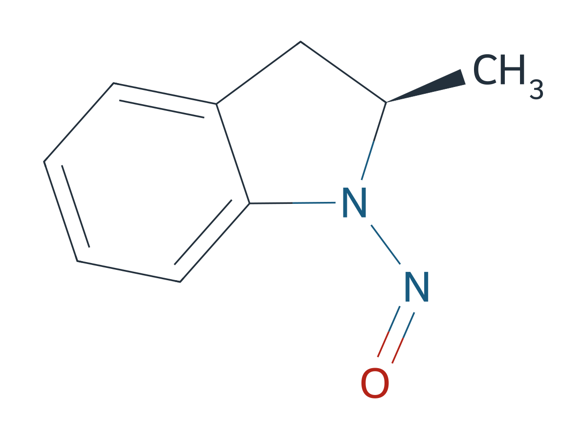 (R)-2-methyl-1-nitrosoindoline chemical structure