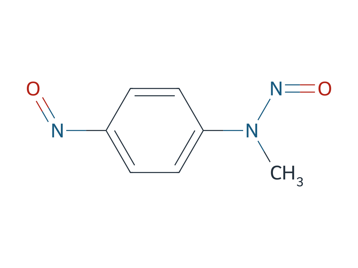 N-methyl-N-(4-nitrosophenyl)nitrous amide chemical structure