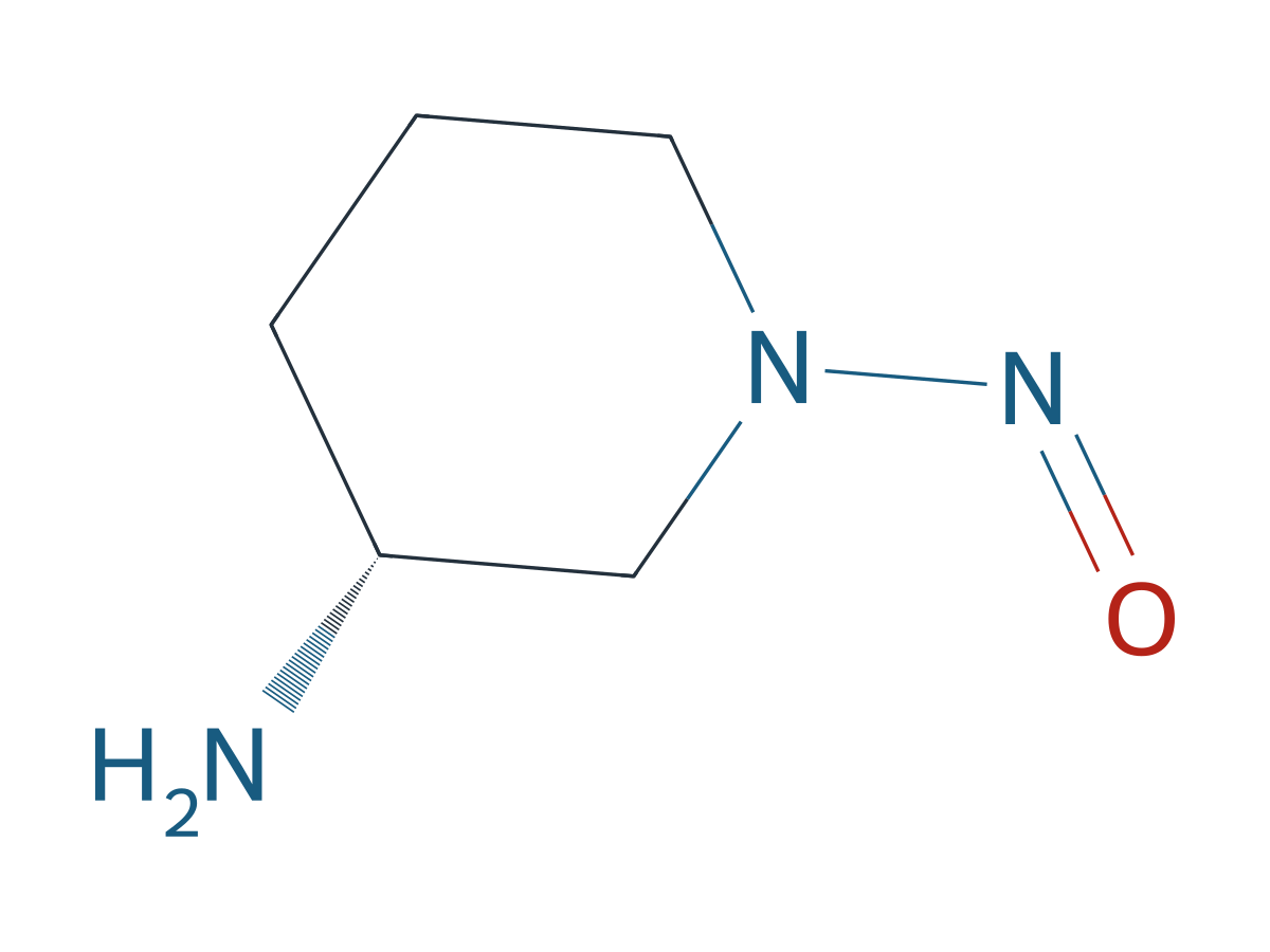 (R)-1-nitrosopiperidin-3-amine chemical structure