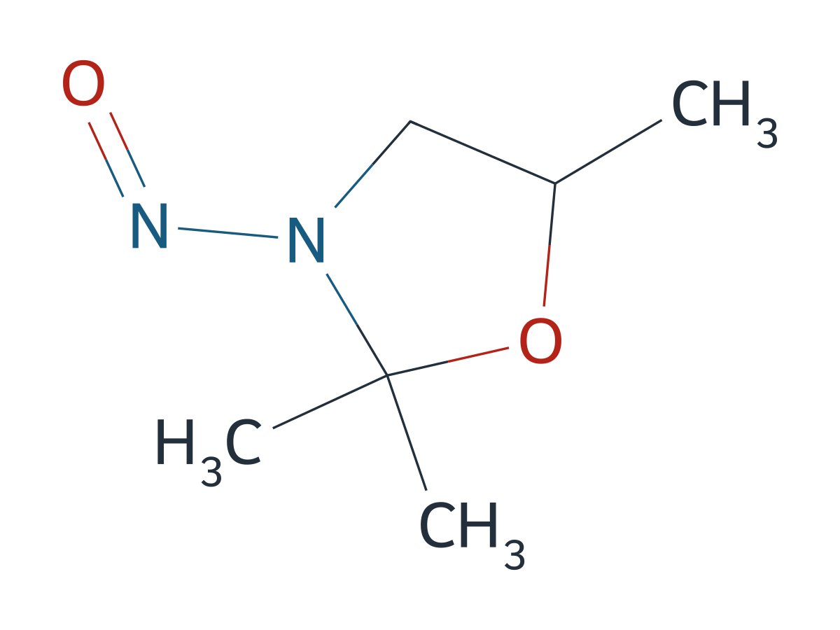 2,2,5-Trimethyl-3-Nitrosooxazolidine chemical structure