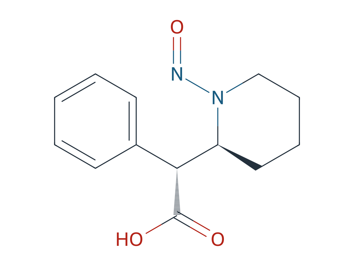 (R)-2-((S)-1-Nitrosopiperidin-2-yl)-2-phenylacetic Acid chemical structure