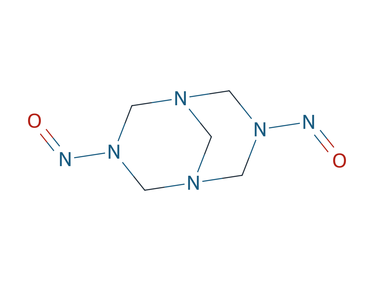 Dinitrosopentamethylenetetramine chemical structure
