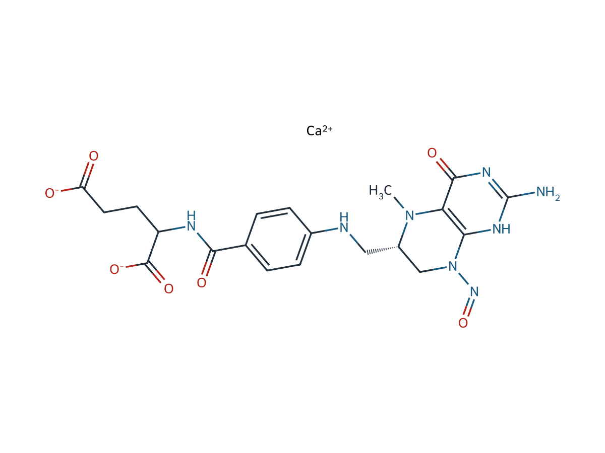 N-Nitrosopiperazine L-5 methyltetrahydrofolate calcium chemical structure