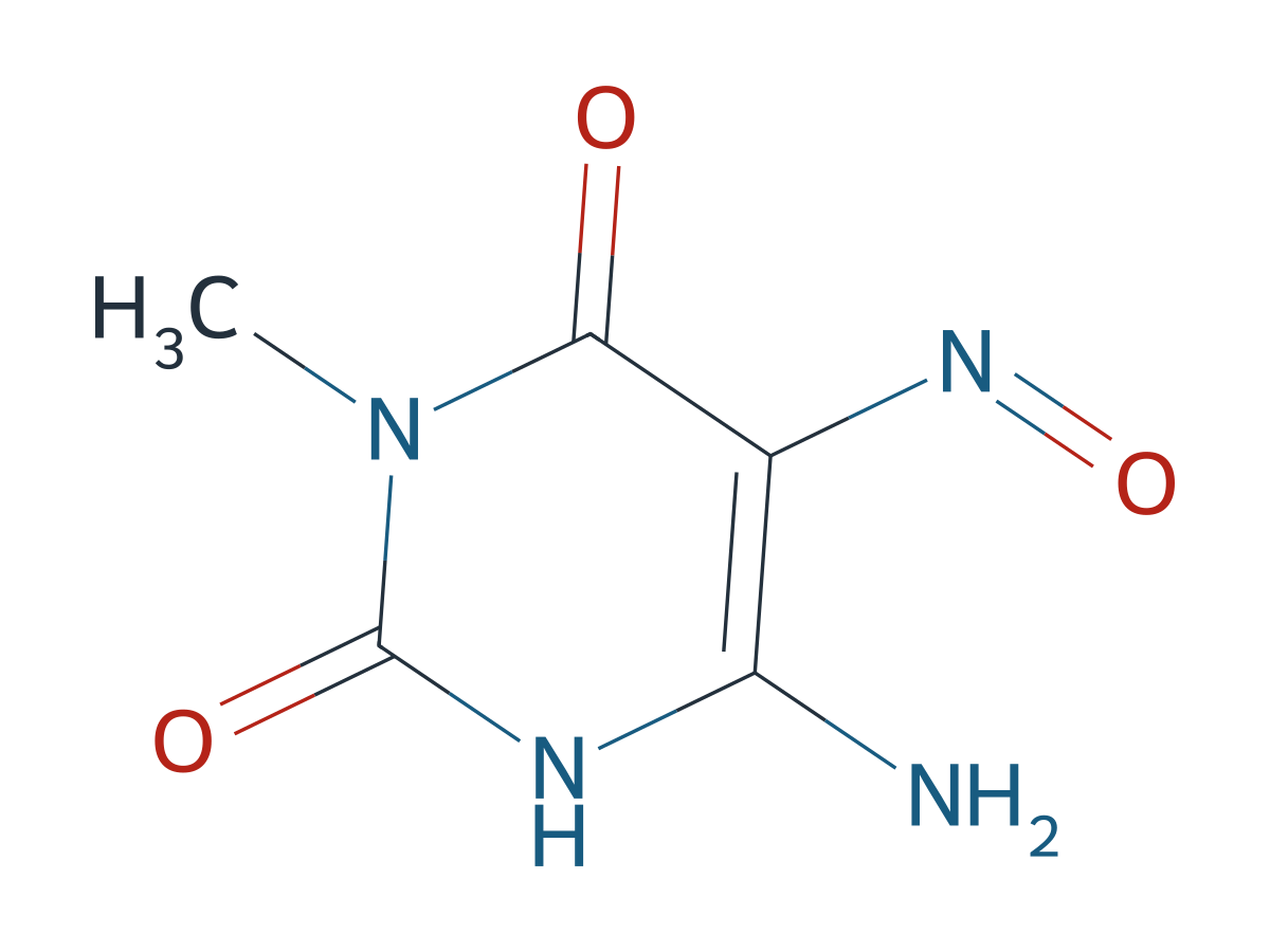 6-Amino-3-Methyl-5-Nitroso-1H-Pyrimidine-2,4-Dione chemical structure