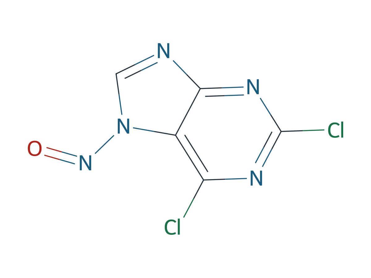 2,6-dichloro-7-nitroso-7H-purine chemical structure