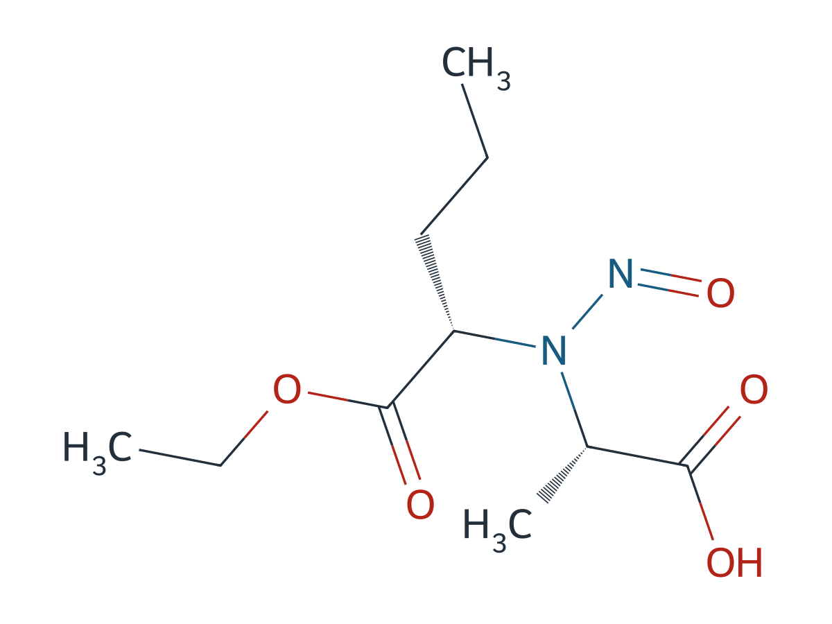 N-Nitroso-N-[(S)-1-Carbethoxy-1-butyl]-(S)-alanine chemical structure
