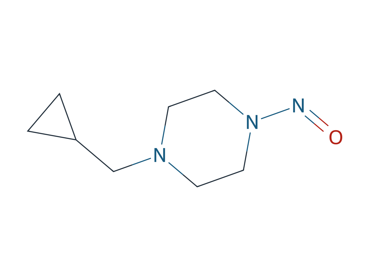 1-Cyclopropylmethyl-4-nitrosopiperazine chemical structure
