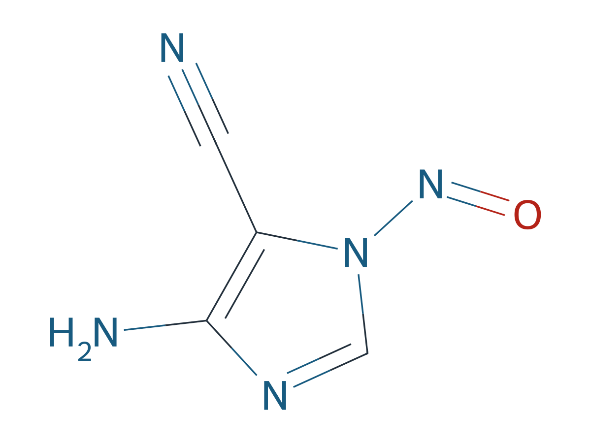 4-Amino-1-nitroso-1H-imidazole-5-carbonitrile chemical structure