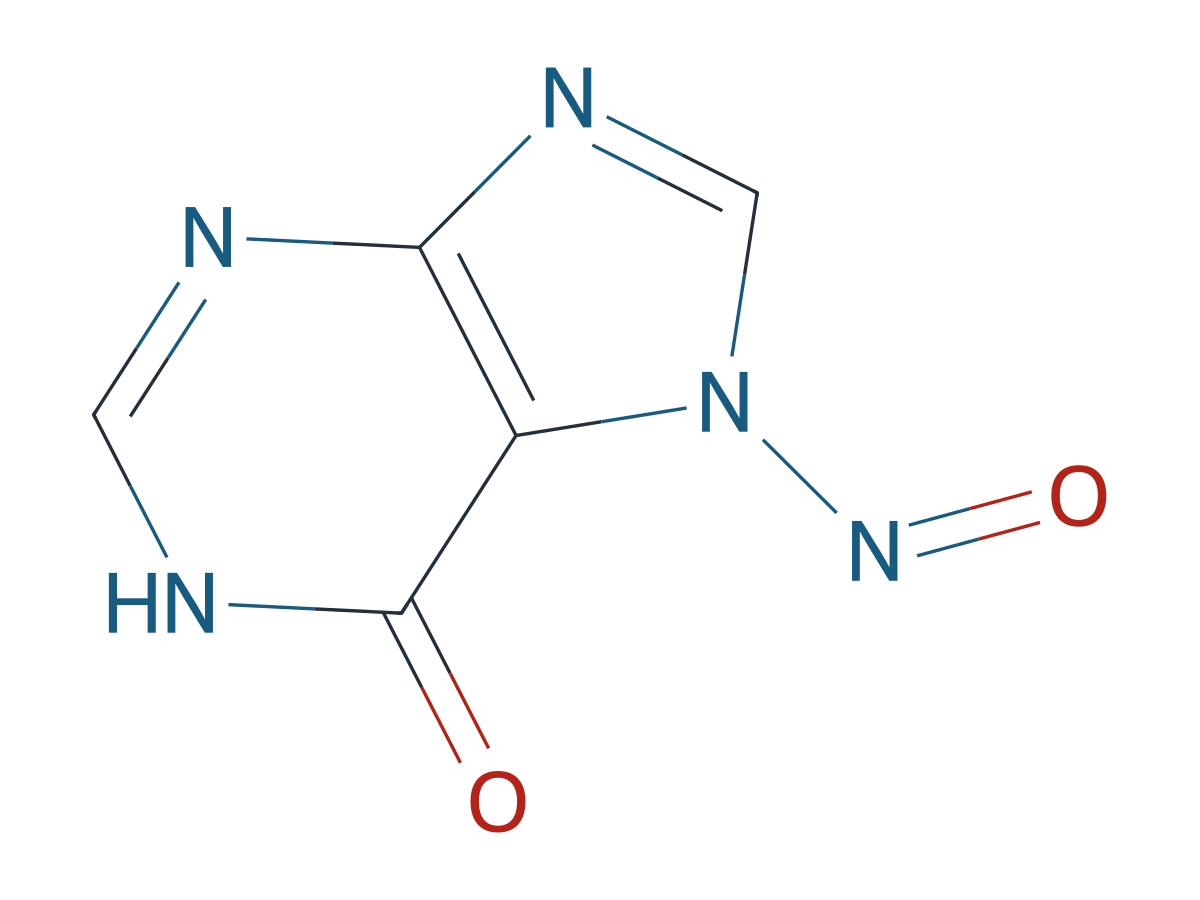 7-Nitroso-1,7-dihydro-6H-purin-6-one chemical structure