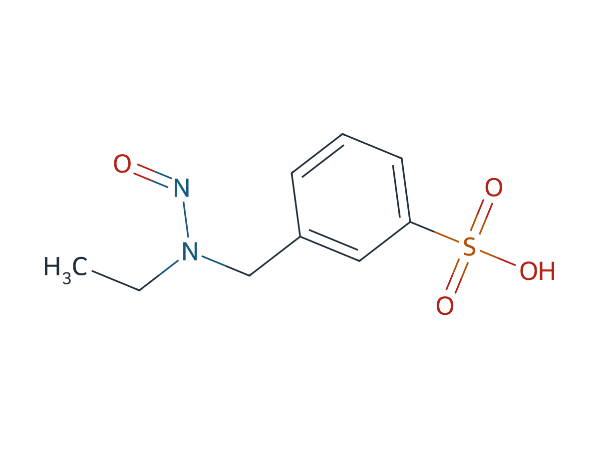 3-((ethyl(nitroso)amino)methyl)benzenesulfonic acid chemical structure