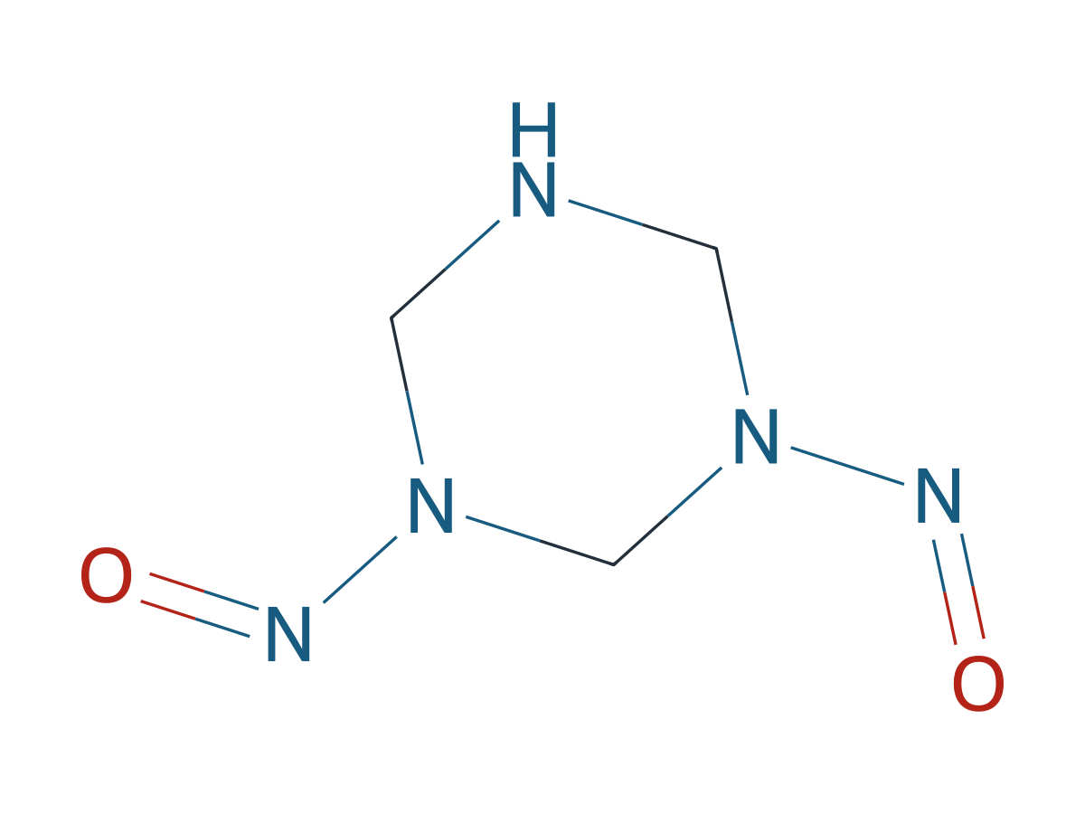 1,3-Dinitroso-1,3,5-triazinane chemical structure