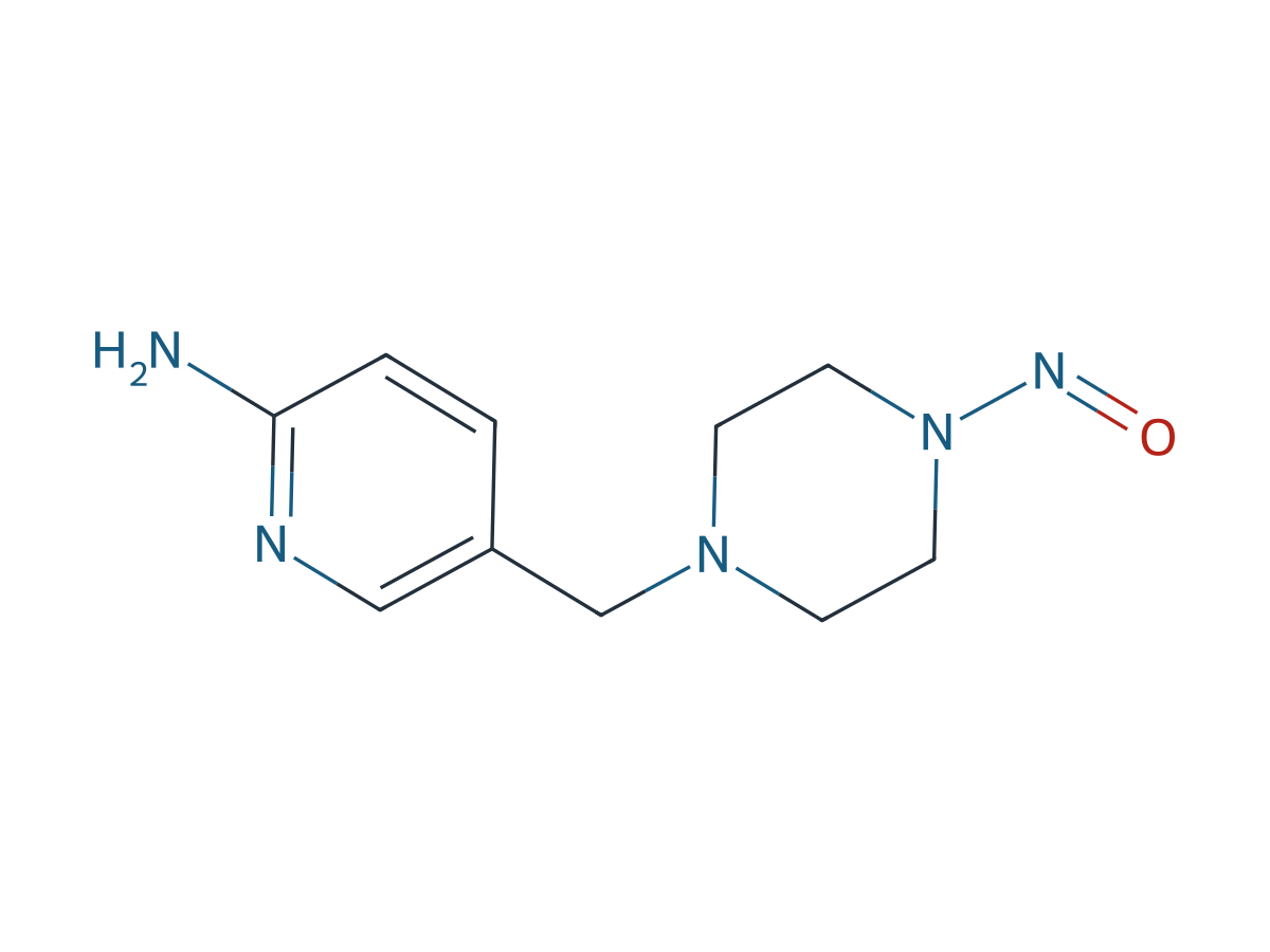 5-((4-Nitrosopiperazin-1-yl)methyl)pyridin-2-amine chemical structure