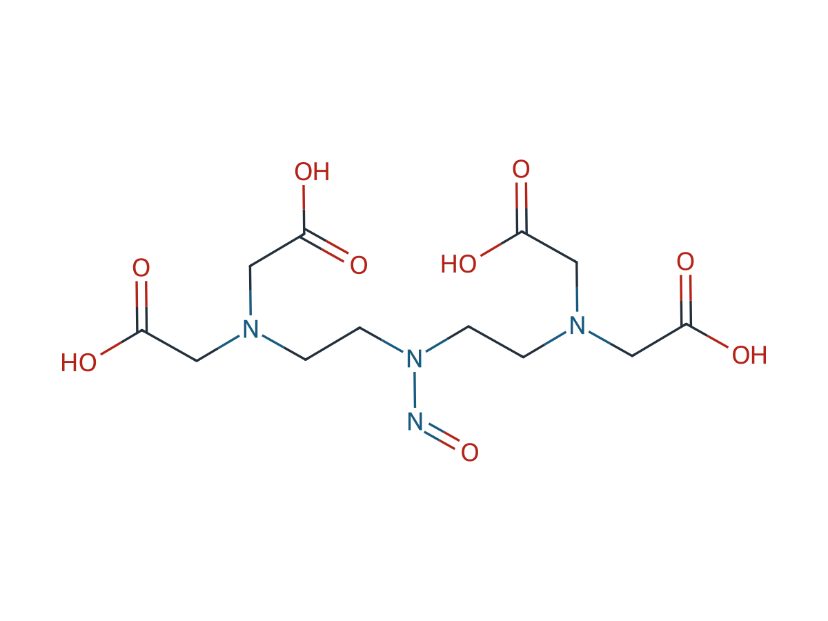 2,2',2'',2'''-(((Nitrosoazanediyl)bis(ethane-2,1-diyl))bis(azanetriyl))tetraacetic Acid chemical structure