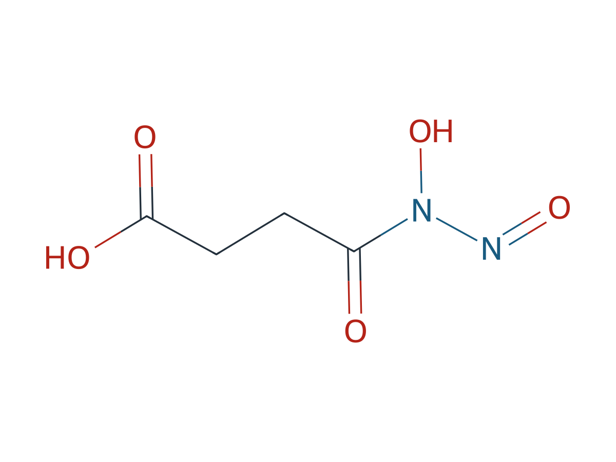 4-(Hydroxy(nitroso)amino)-4-oxobutanoic Acid chemical structure