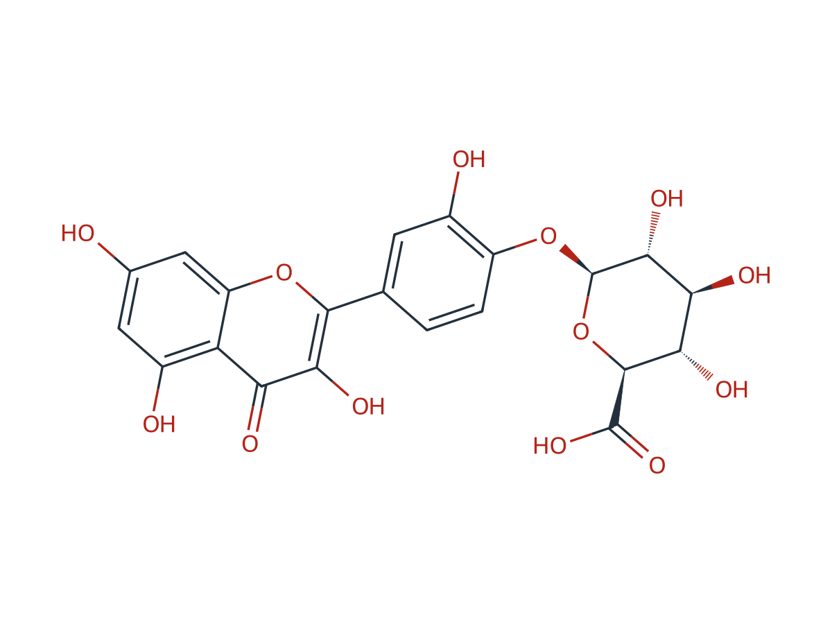 Quercetin-4 '- O-glucuronide chemical structure
