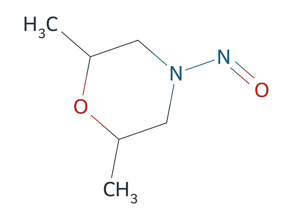 2,6-Dimethyl-4-nitrosomorpholine chemical structure