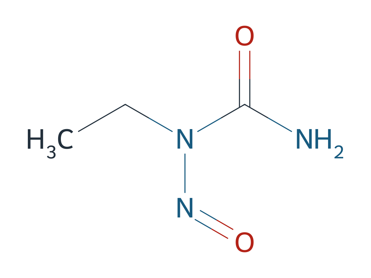 N-Nitroso-N-ethyl Urea, Contains 40% water, 1.8 % AcOH chemical structure