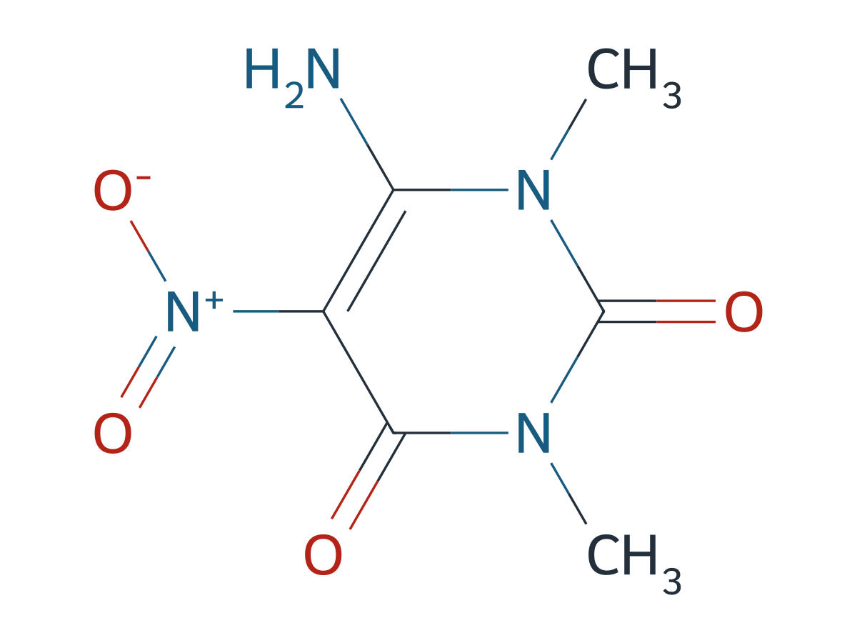 6-Amino-1,3-dimethyl-5-nitrosouracil chemical structure