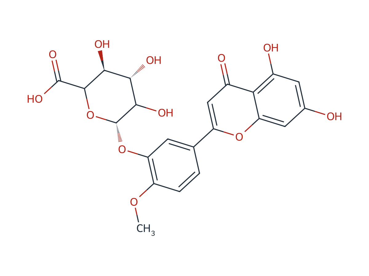 Diosmetin 3-O-β-D-Glucuronide chemical structure