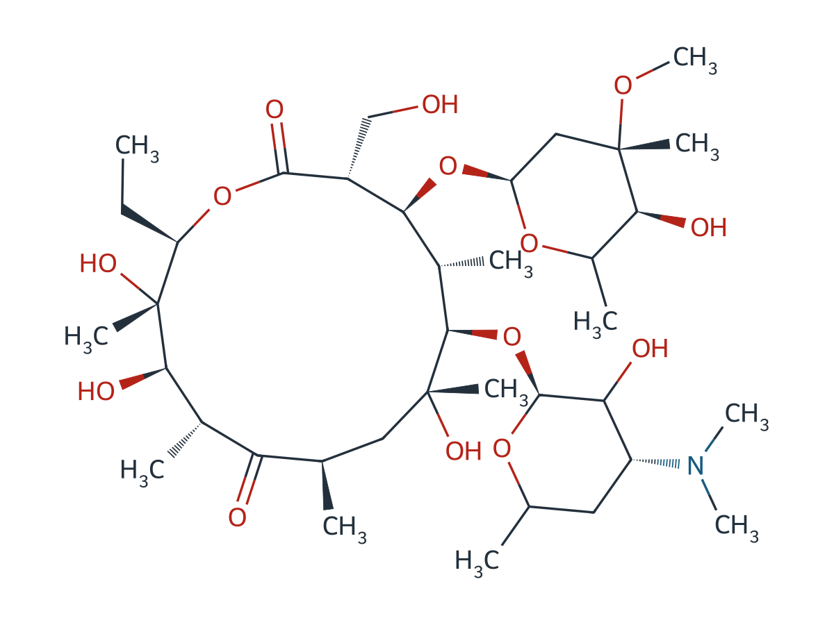 Erythromycin EP Impurity A chemical structure