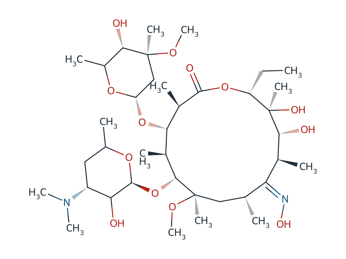 Clarithromycin EP Impurity C chemical structure