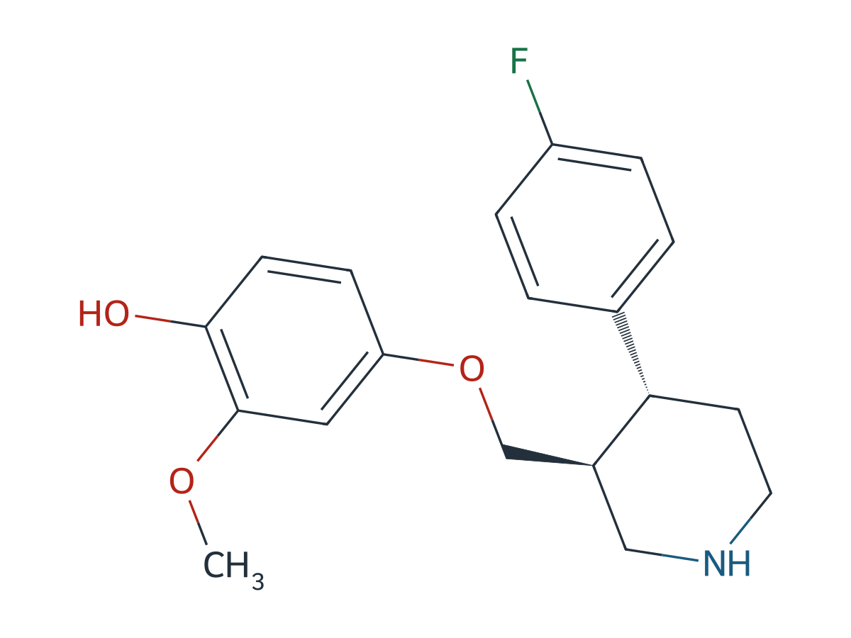 Paroxetine 4-Hydroxy Metabolite chemical structure