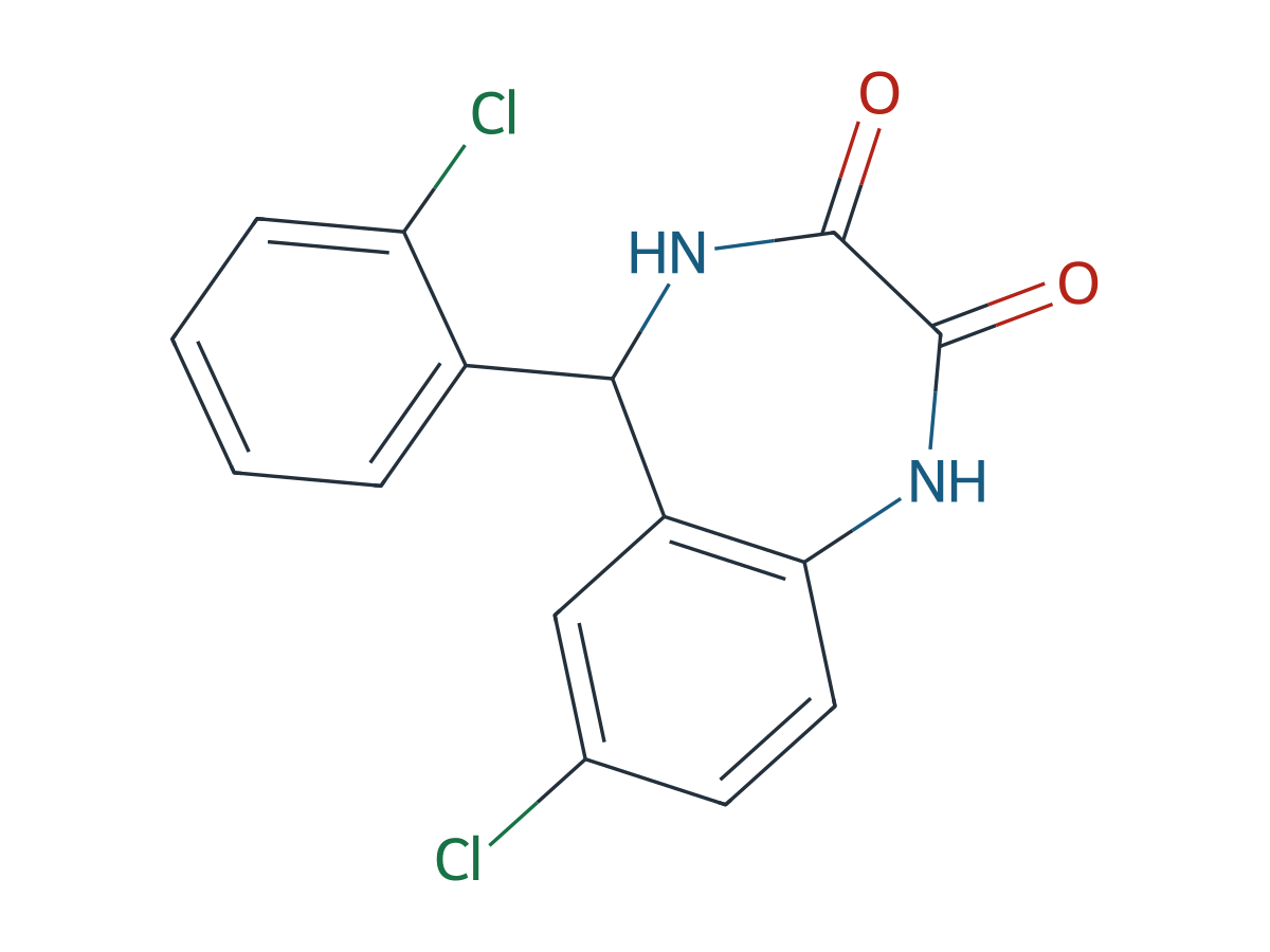 Lorazepam EP Impurity D chemical structure