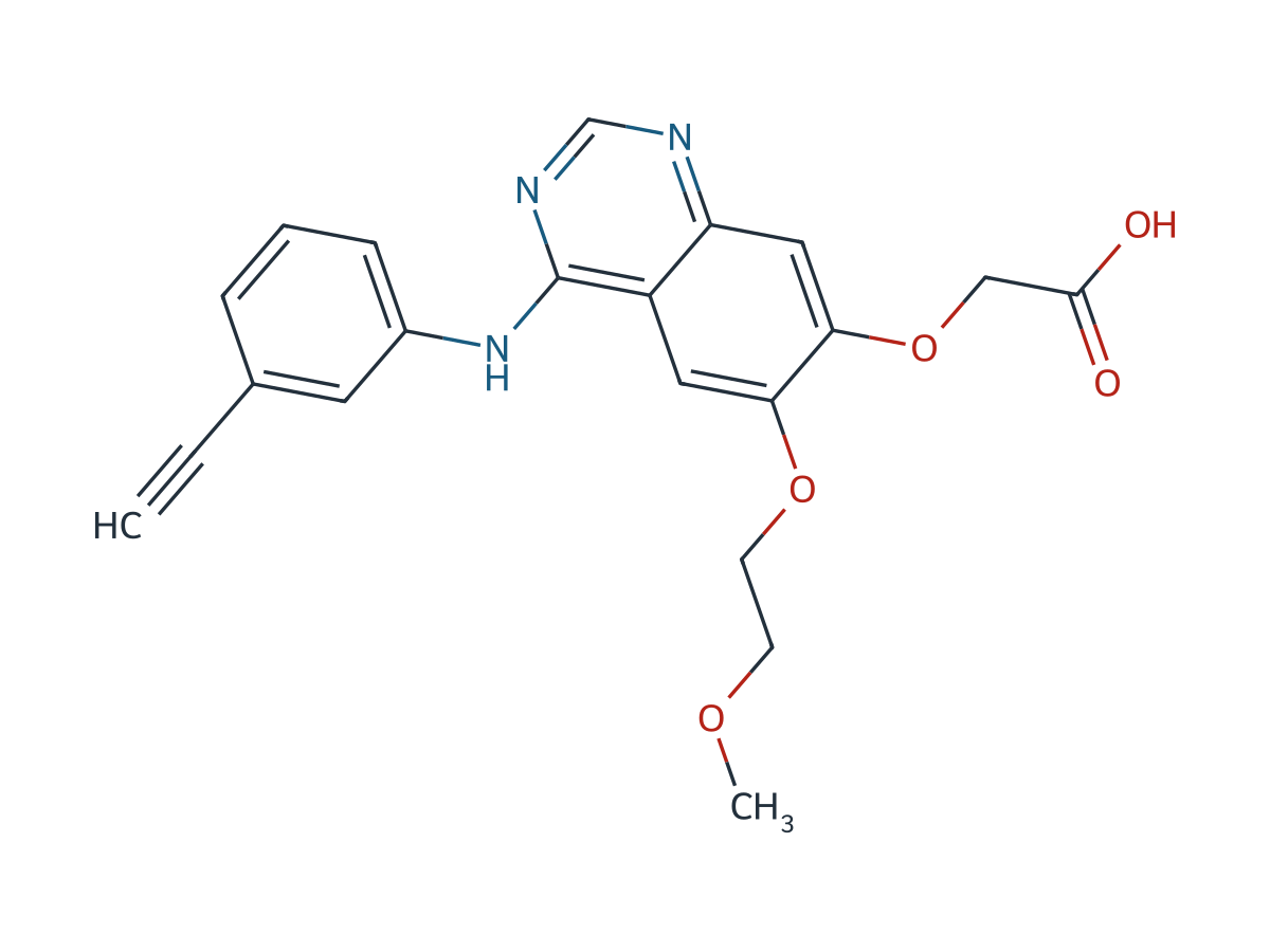 Erlotinib metabolite M11 chemical structure