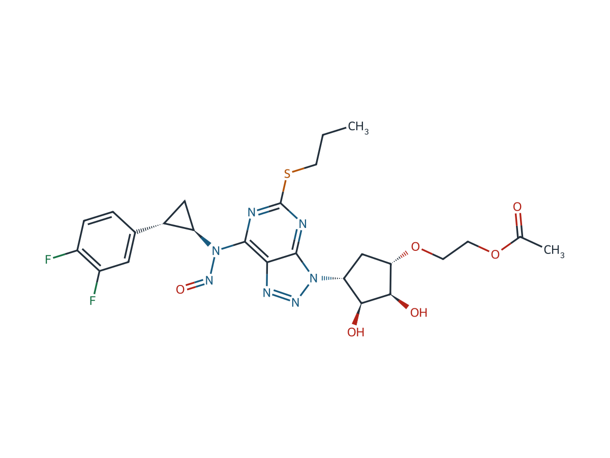 Ticagrelor Nitroso EP Impurity C chemical structure