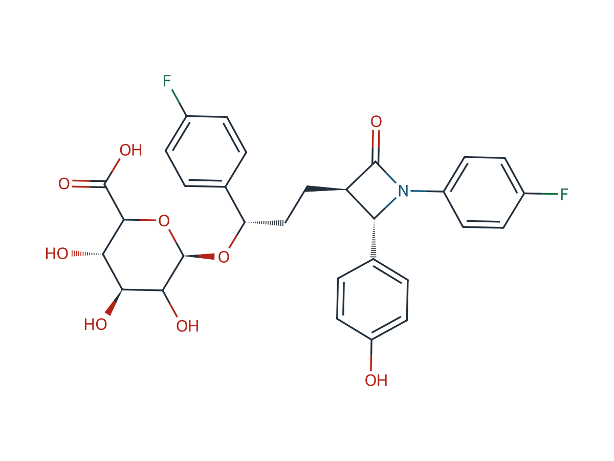 Ezetimibe Hydroxy Glucuronide chemical structure