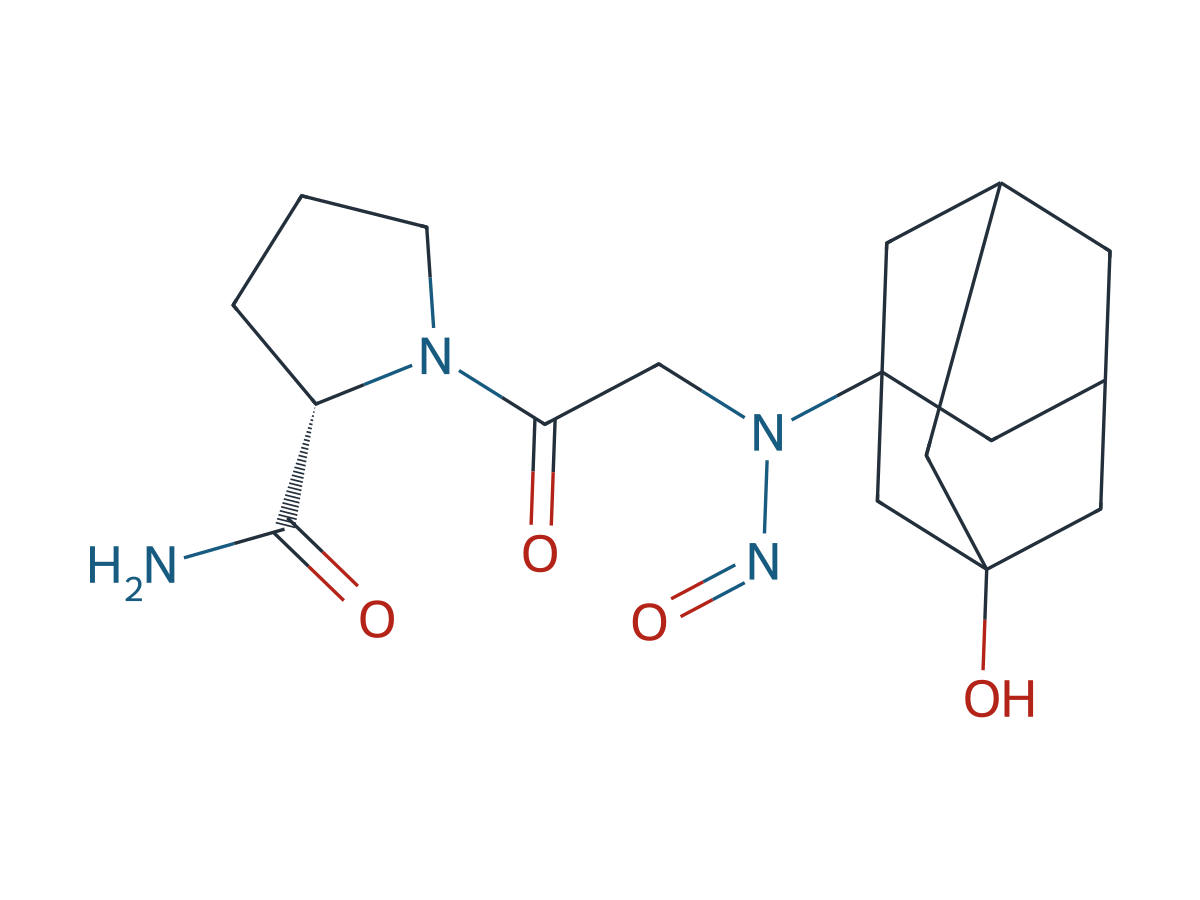 N-Nitroso Vildagliptin Impurity 82(S-Isomer) chemical structure