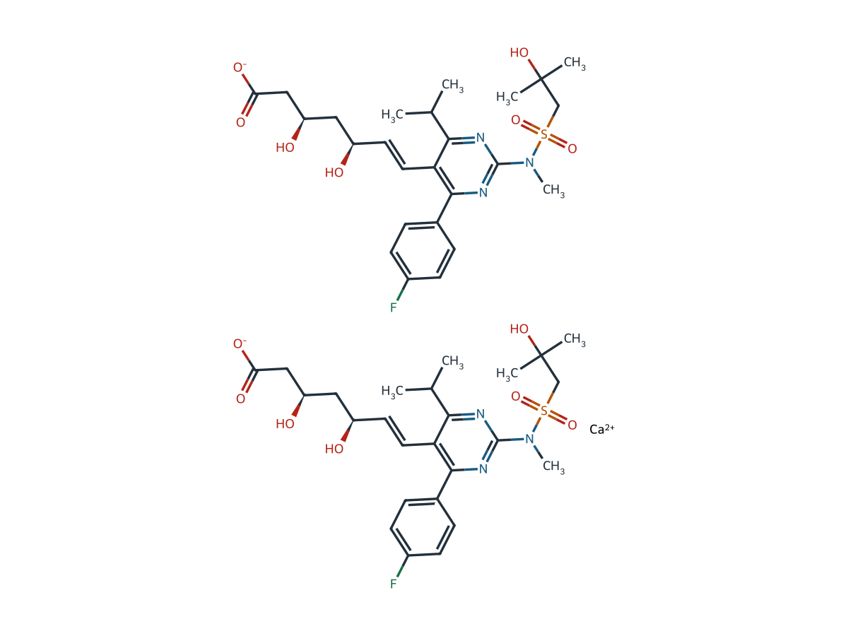 Rosuvastatin EP Impurity A (Calcium Salt) chemical structure