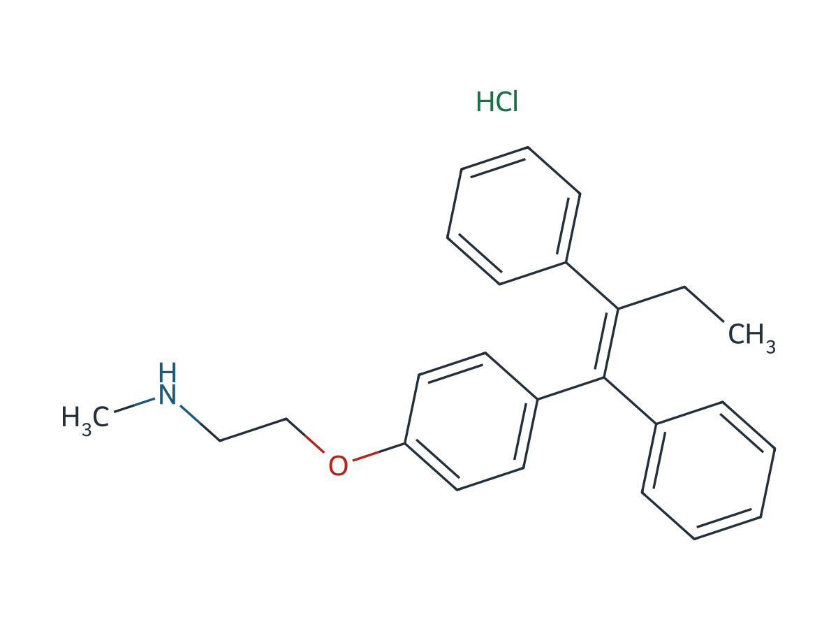 Tamoxifen EP Impurity F HCl chemical structure