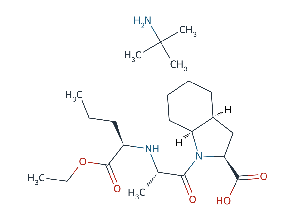 Perindopril EP Impurity I（Enantiomer Mixture）tert-Butylamine Salt chemical structure