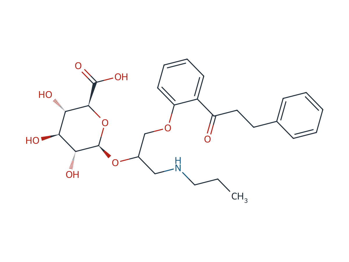 Propafenone β-D-Glucuronide chemical structure