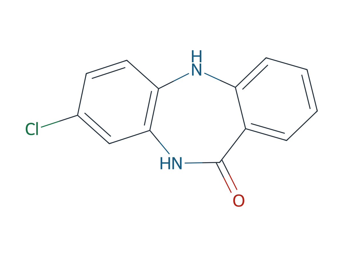 Clozapine EP Impurity A chemical structure