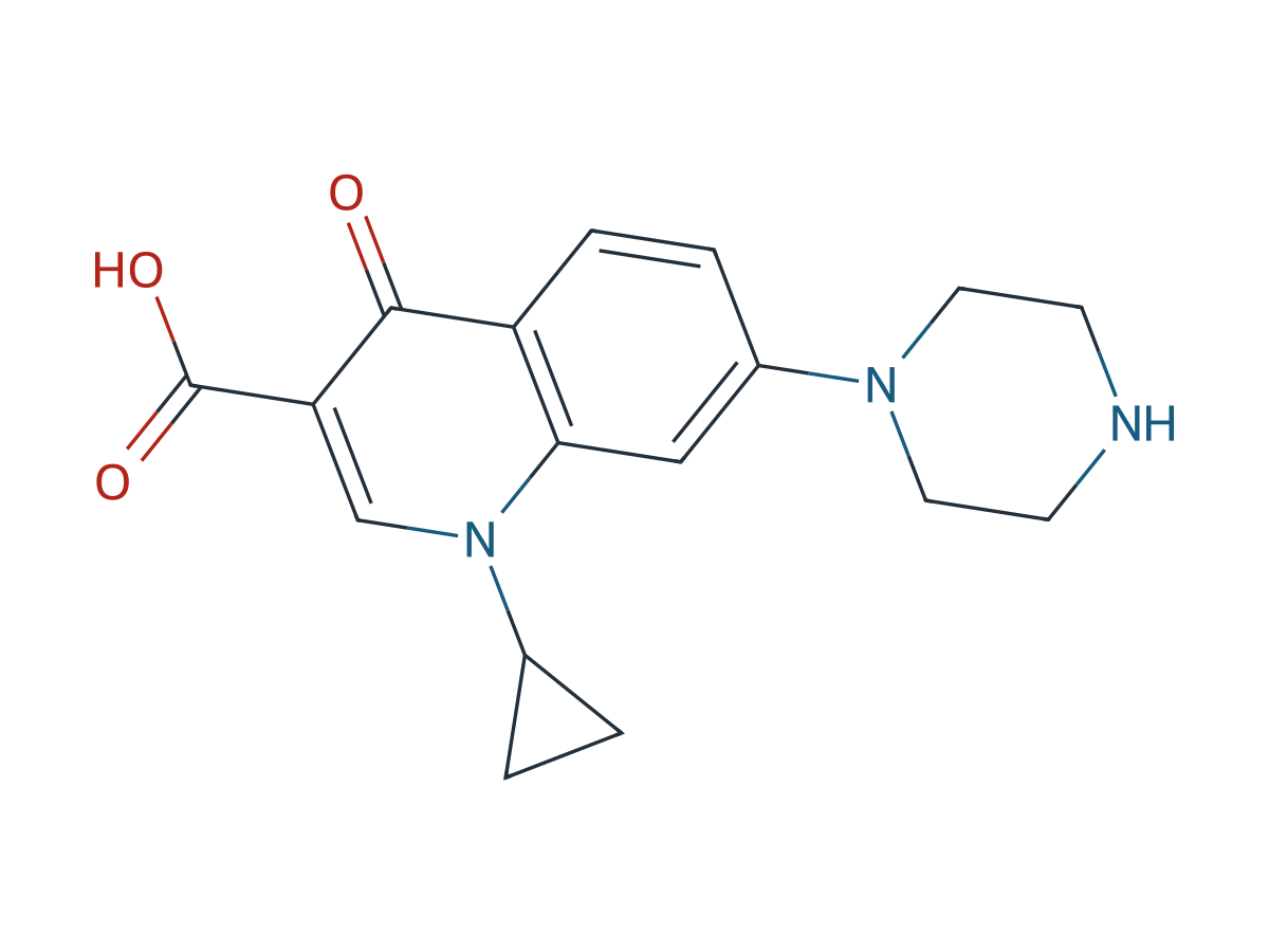 Ciprofloxacin EP Impurity B chemical structure