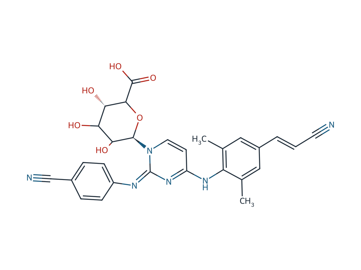 Rilpivirine N-Glucuronide chemical structure
