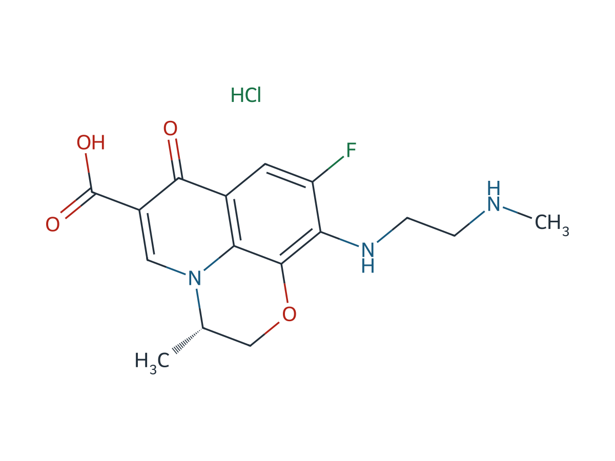 Levofloxacin EP Impurity G HCl (Levofloxacin USP Related Compound E HCl) chemical structure