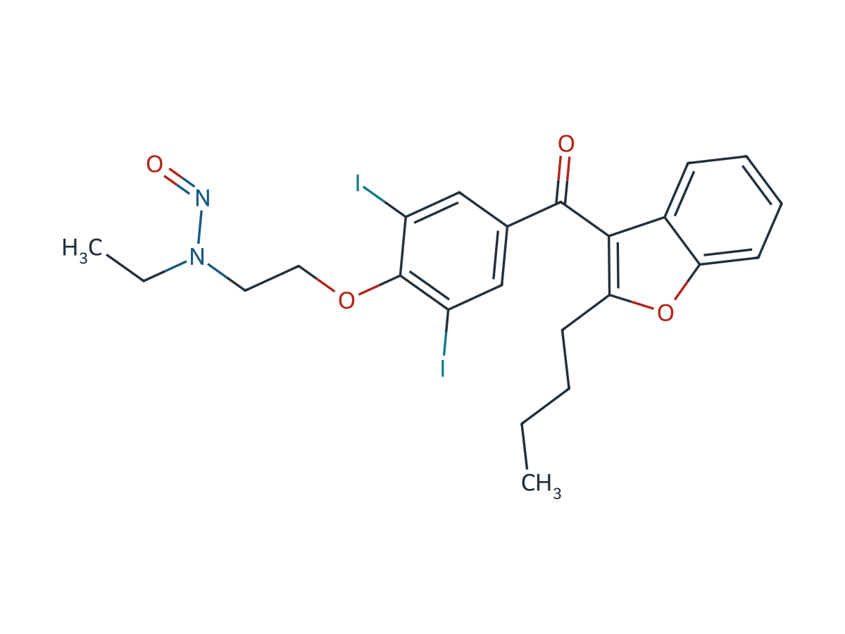 N-Nitroso Amiodarone EP Impurity B chemical structure
