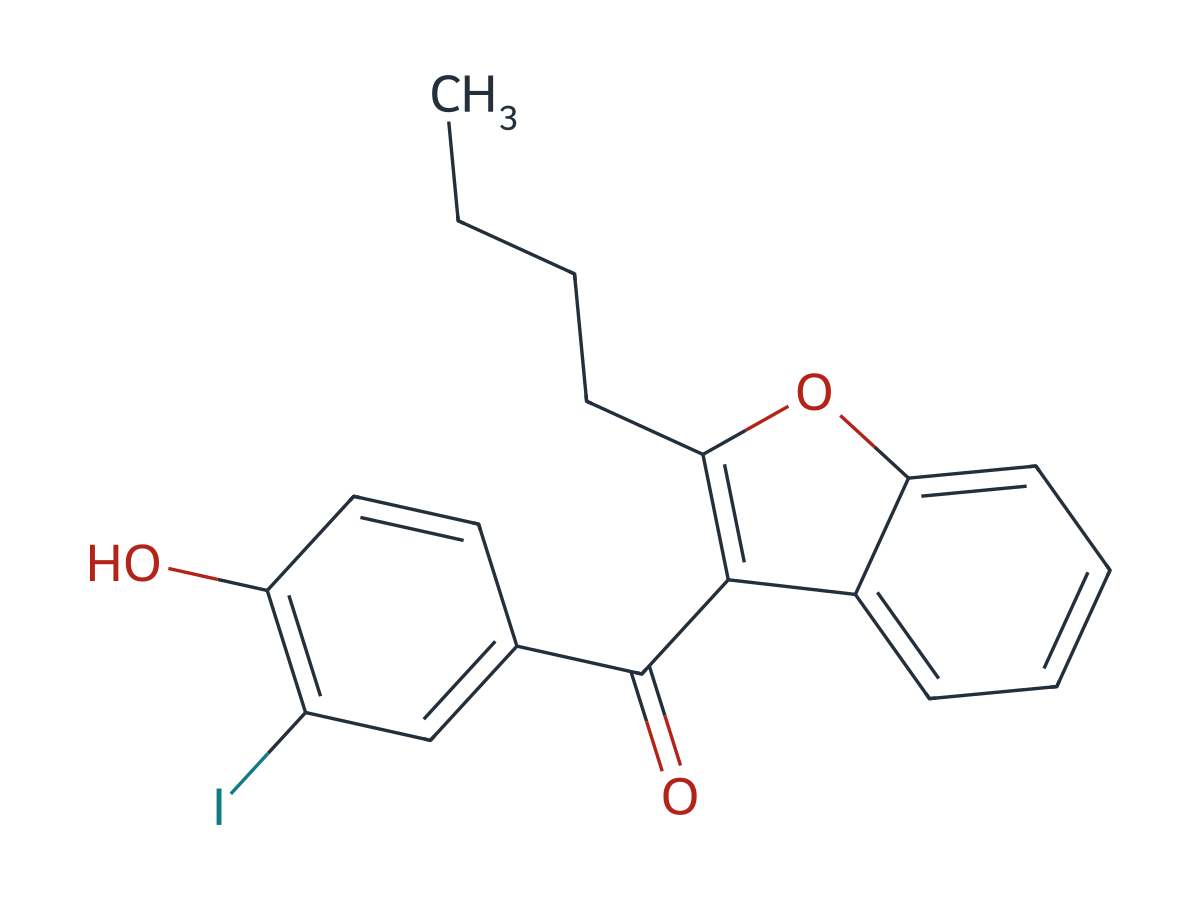 Amiodarone Hydrochloride EP Impurity F chemical structure